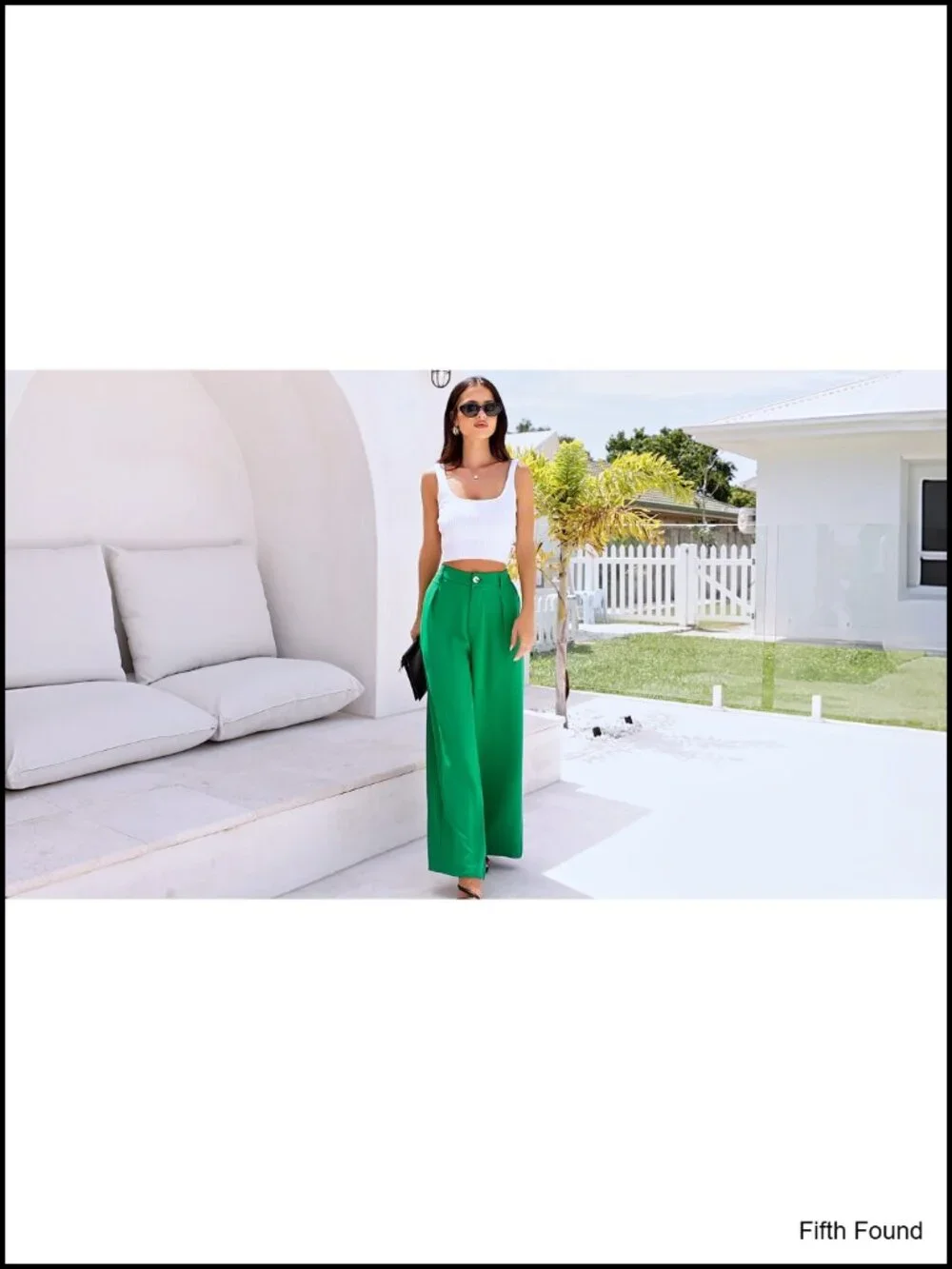 Wide Leg Palazzo Pants, High Waisted with Pockets, Casual Work Trousers